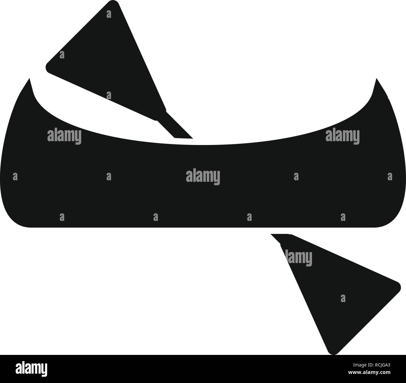 Vector Canoe Icon Stock Vector Image & Art - Alamy