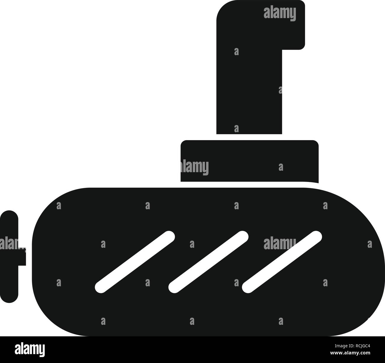 Vector Submarine Icon Stock Vector