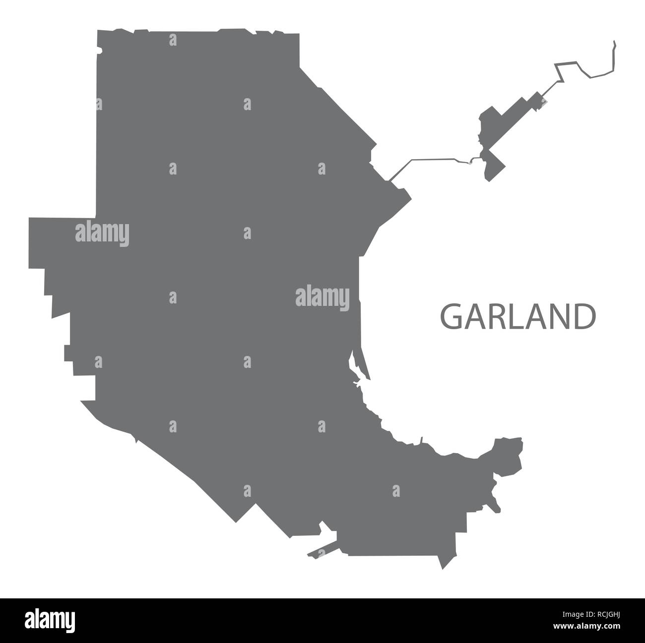 Map of garland texas Cut Out Stock Images & Pictures Alamy