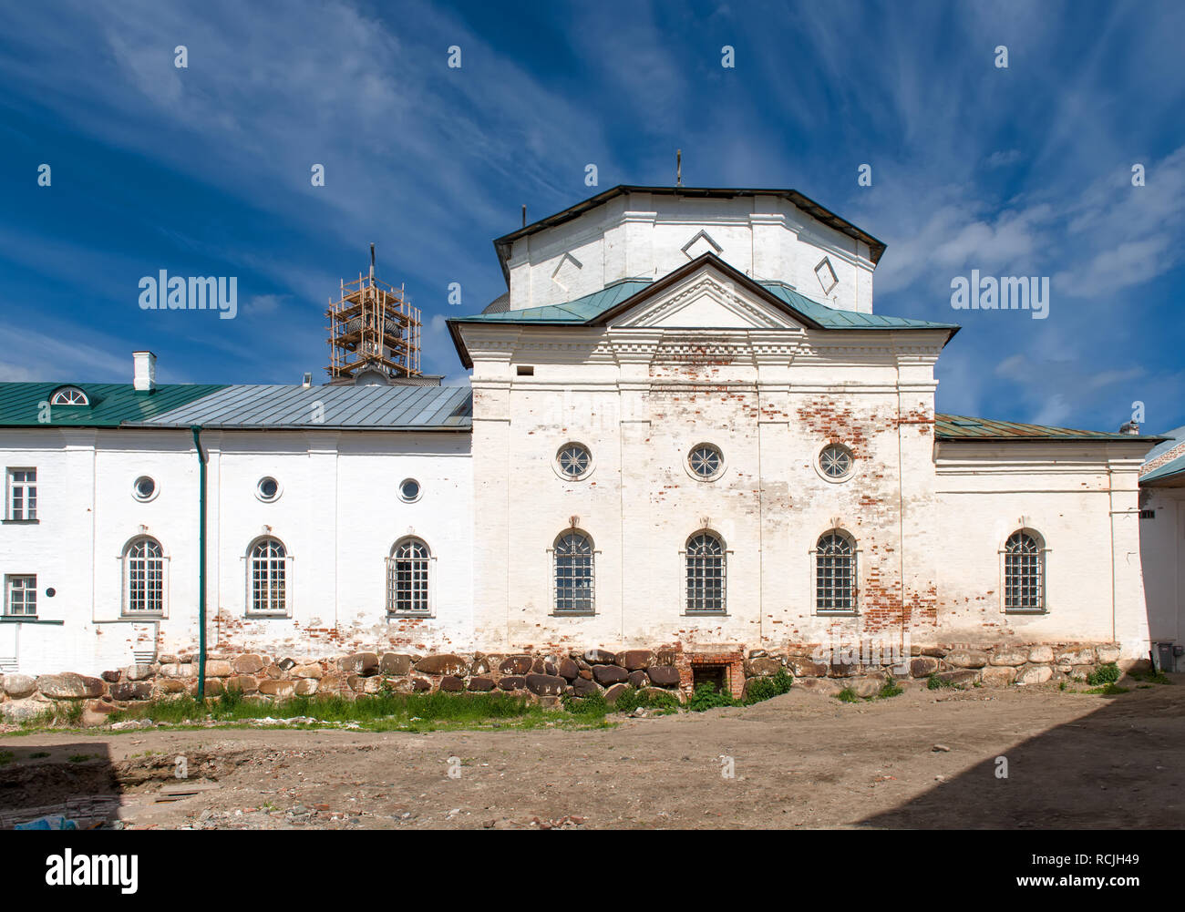 SOLOVKI, REPUBLIC OF KARELIA, RUSSIA - JUNE 27, 2018: View of the church of Philip In the Spaso-Preobrazhensky Solovetsky Monastery. Russia, Arkhangel Stock Photo