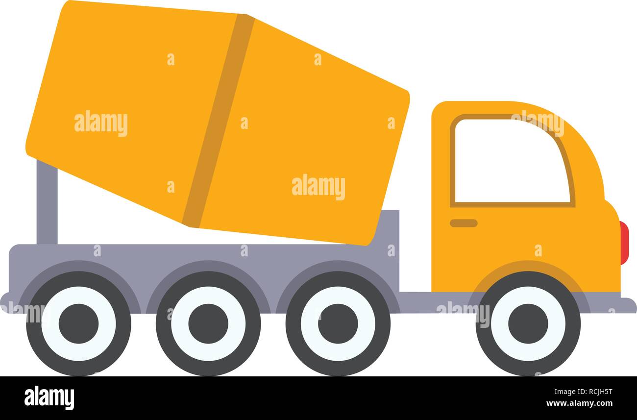 Vector Concrete Mixer Icon Stock Vector