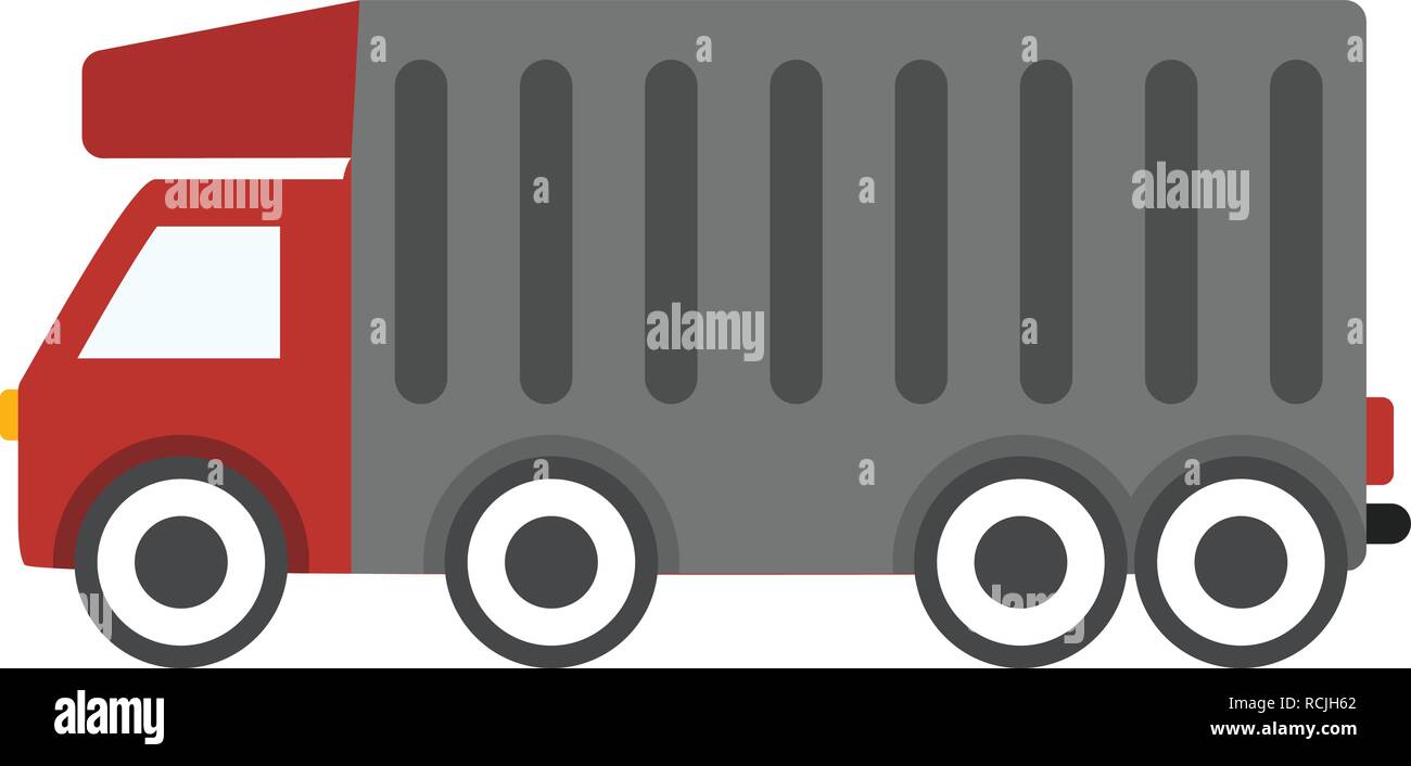 Vector Tipper Truck Icon Stock Vector