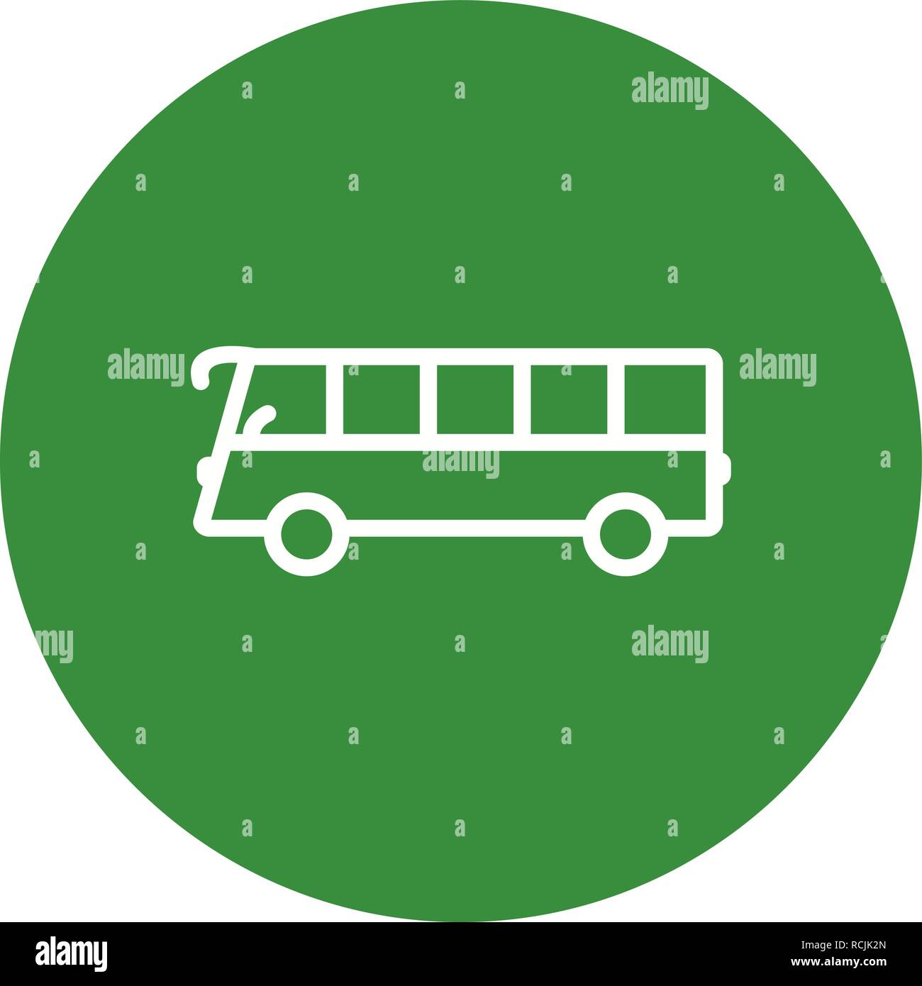 Vector Bus Icon Stock Vector