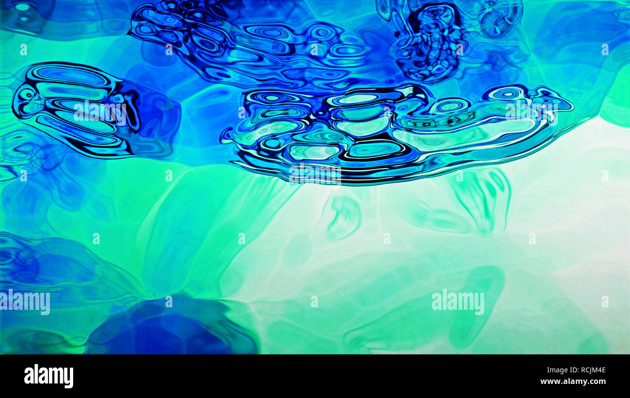 Abstract blue fluid forms on a white background Stock Photo - Alamy