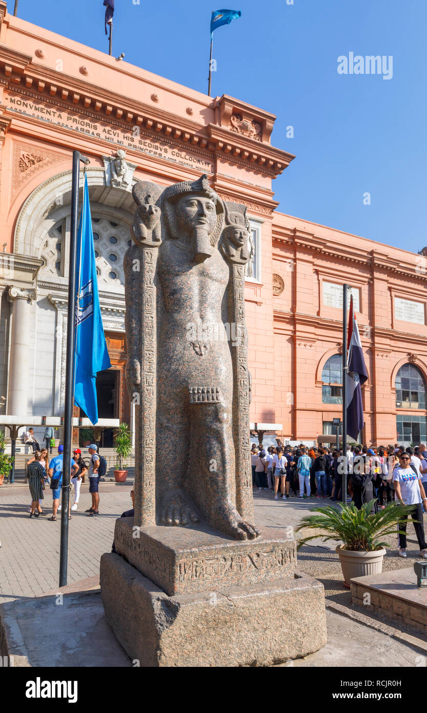Outdoor exhibit in the Museum of Egyptian Antiquities (Cairo Museum