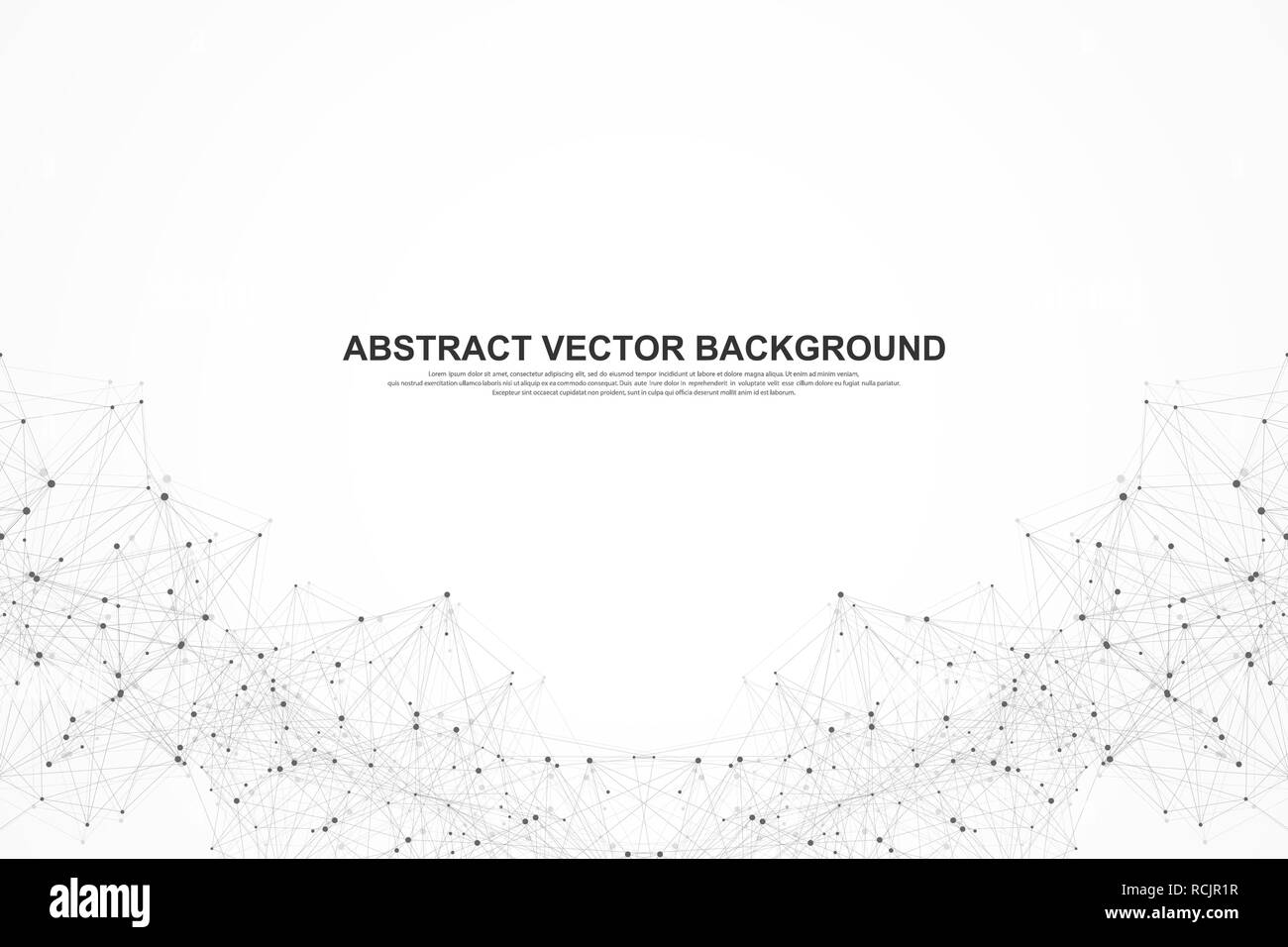 Futuristic abstract vector background blockchain technology. Deep web background. Peer to peer network business concept. Global cryptocurrency blockchain vector banner. Wave flow Stock Vector