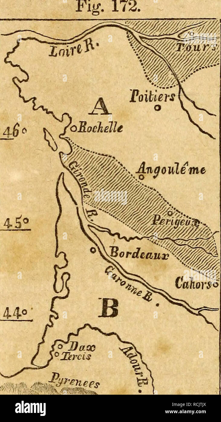 Elements of geology. Geology. 196 LYELUS ELEMENTS OF GEOLOGY. Different  Character of Chalk in South of Europe. and France to the countries  bordering the Mediterranean, we perceive, in the first place,