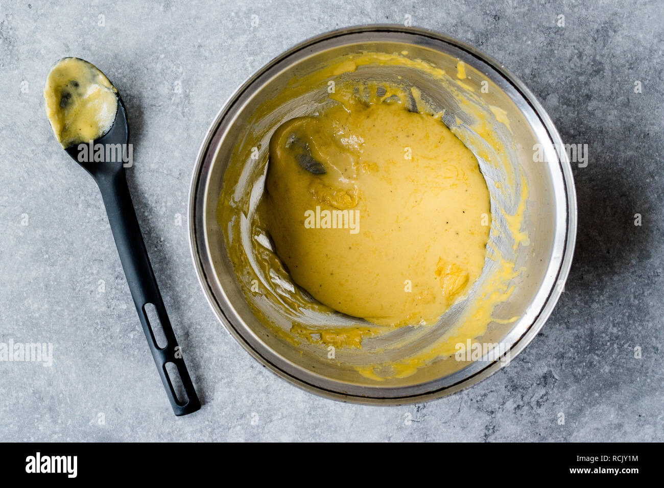Preparing Hollandaise Sauce in Pot / French Cooking Recipe. Traditional