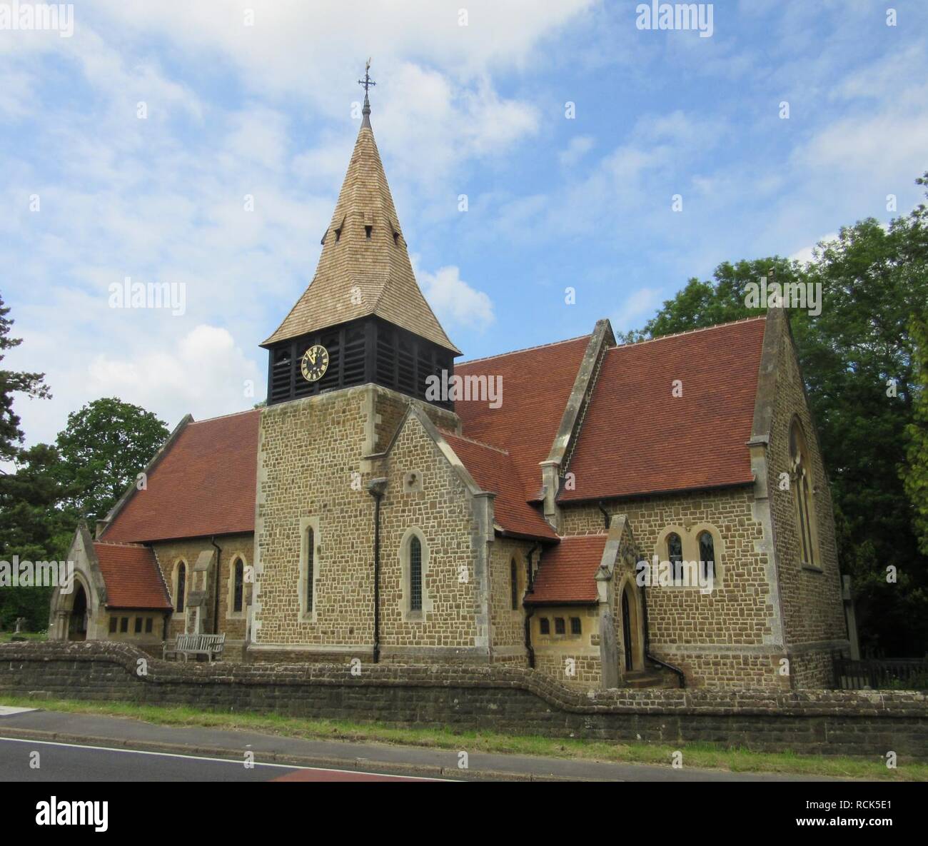All Saints Church, Grayswood Road, Grayswood (June 2015) (8). Stock Photo