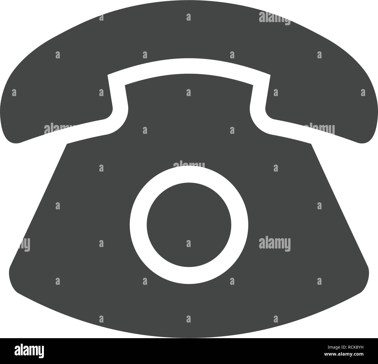 Old telephone shape Stock Vector Images - Alamy