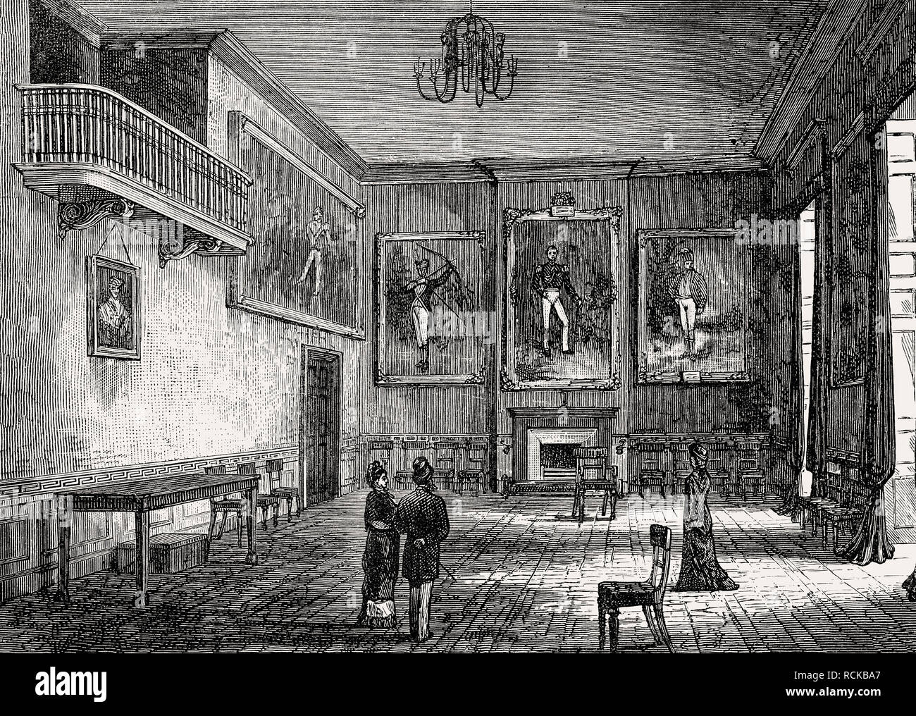 The Archers' Hall, Edinburgh, Scotland, 19th century Stock Photo