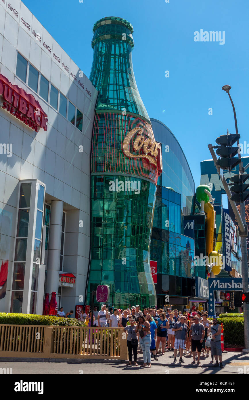 Coca cola brand store at Las Vegas Strip Stock Photo Alamy