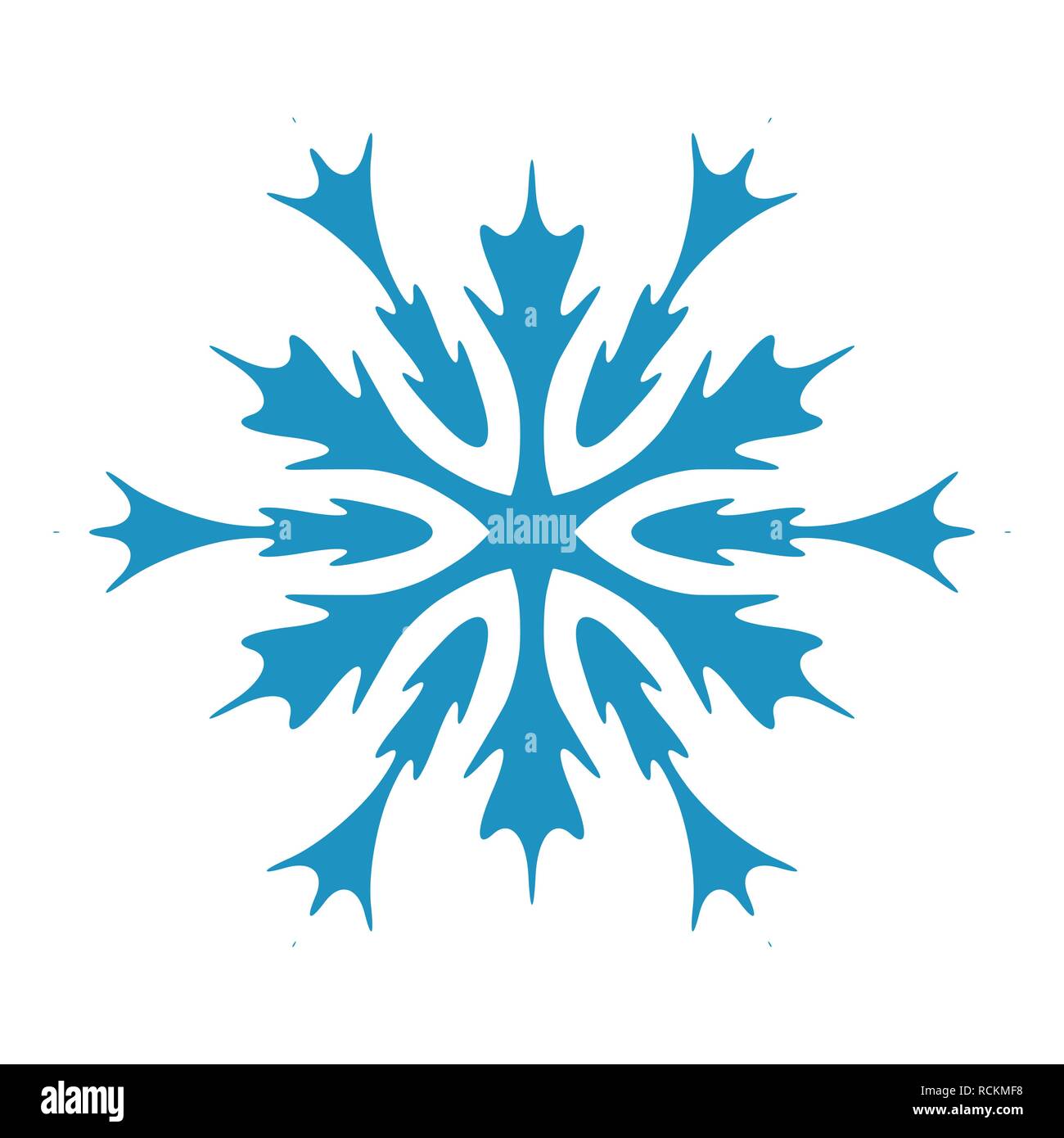 Isolated Snowflake Shape Stock Vector Image & Art - Alamy