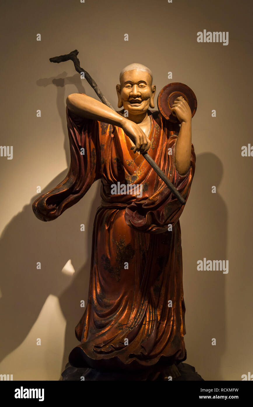 National Museum of Fine Arts, Laquered wood sculpture from Tay Son