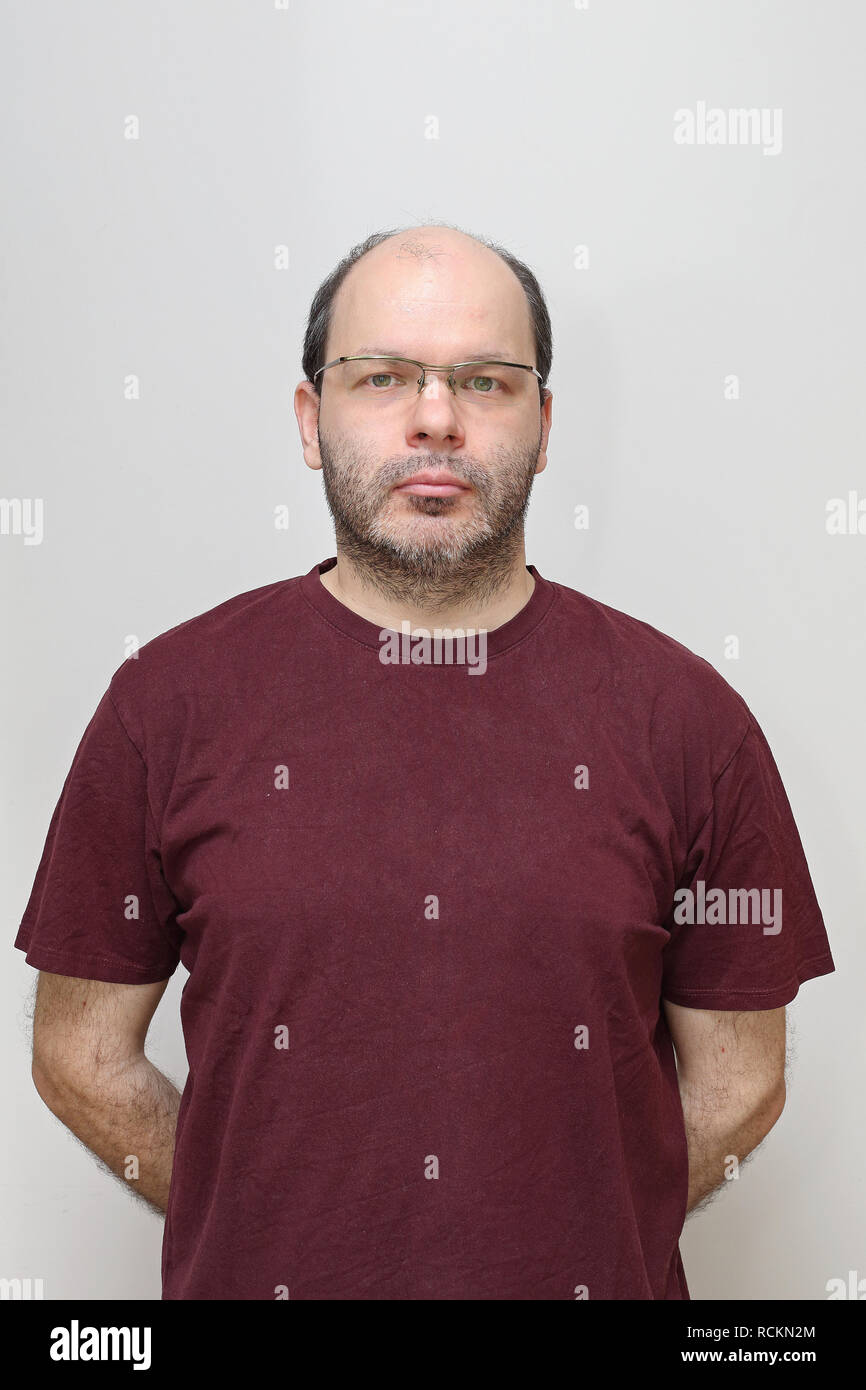 Middle age bald man hi-res stock photography and images - Alamy