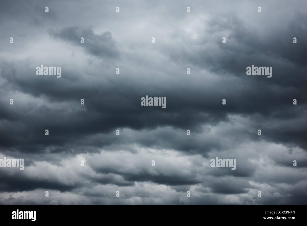Bad weather - Heavy rain clouds, may be used as background Stock Photo