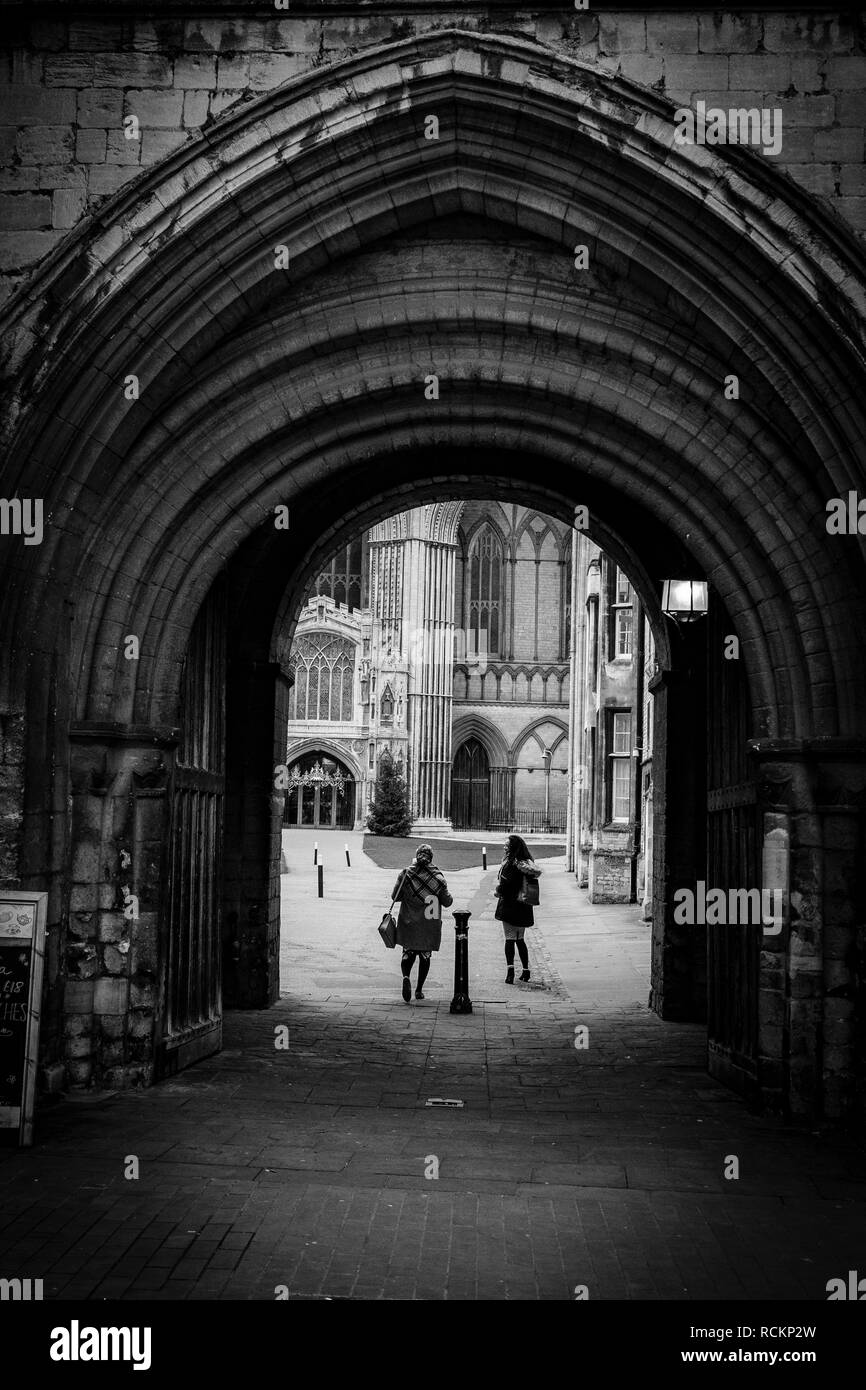 Peterborough city centre Black and White Stock Photos & Images - Alamy