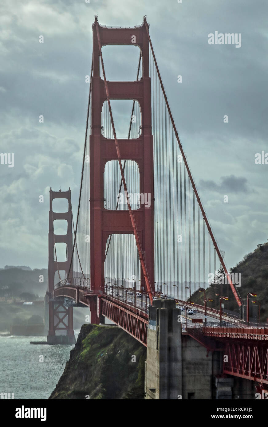 Golden Gate Bridge view from Golden Gate Overlook, San Francisco