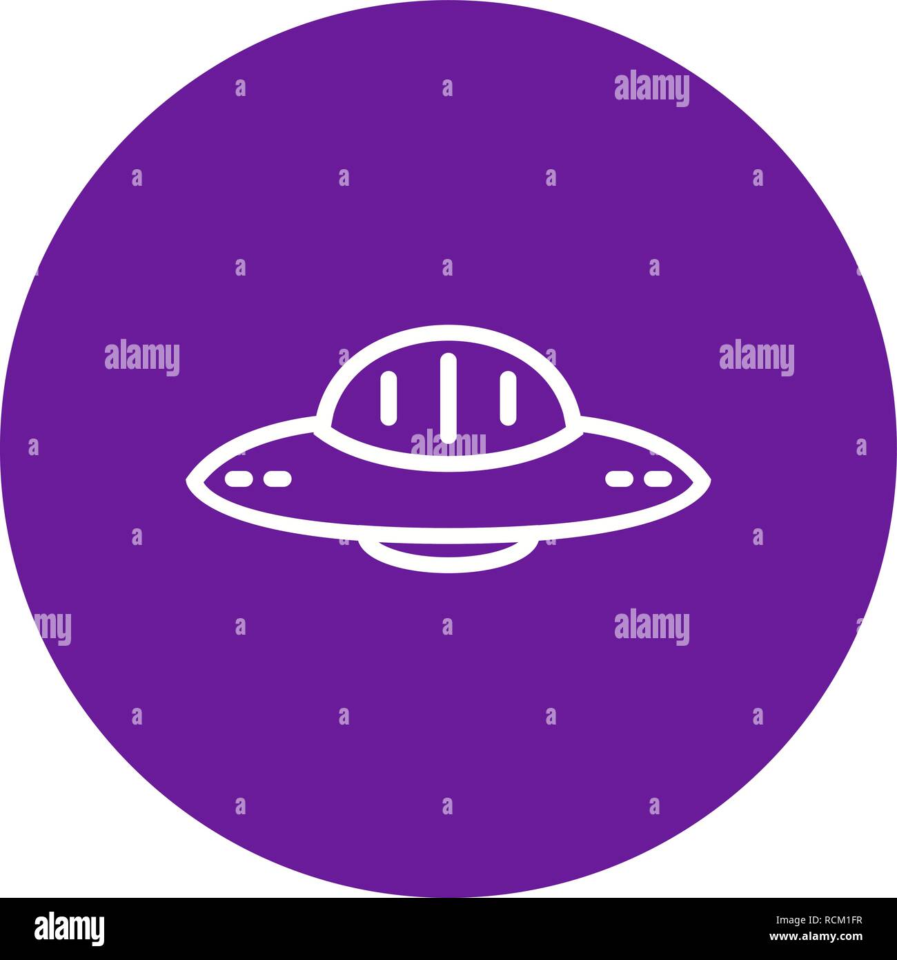 Vector Ufo Icon Stock Vector