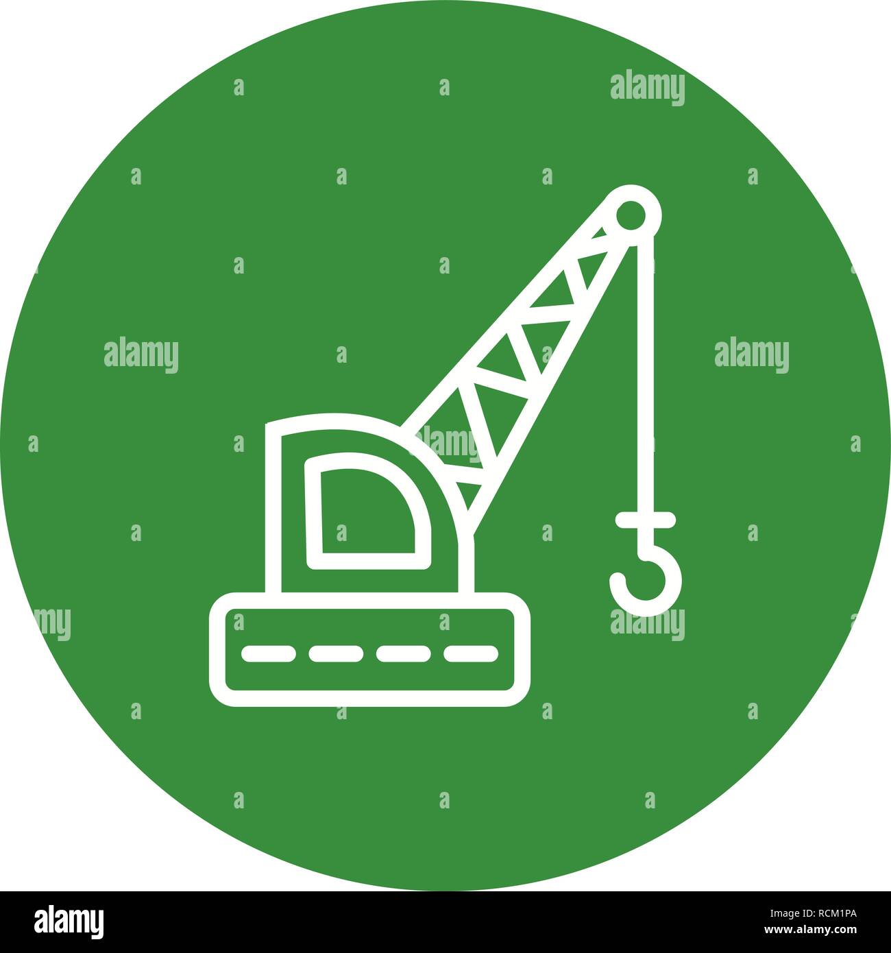 Vector Crane Icon Stock Vector