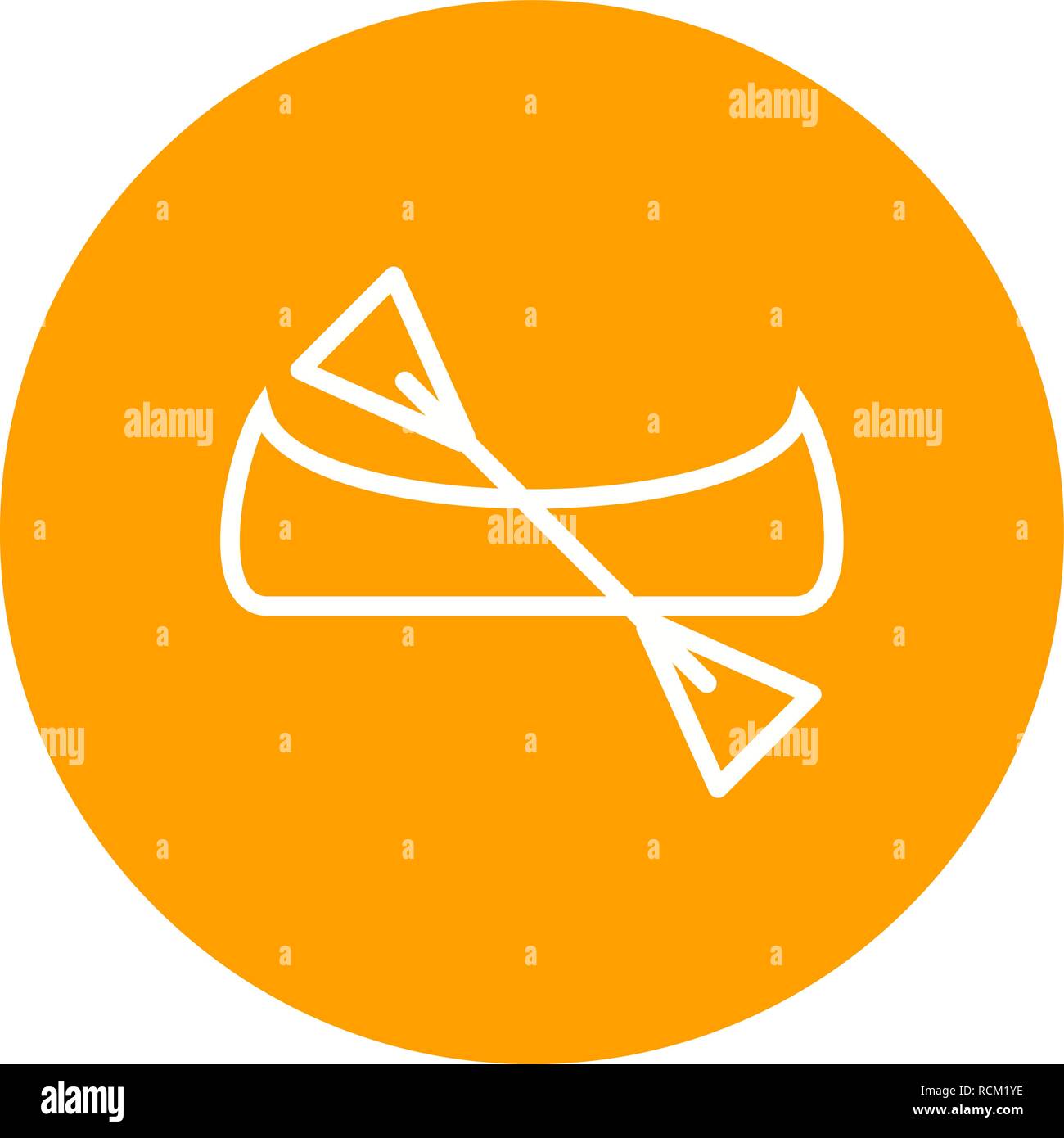 Vector Canoe Icon Stock Vector Image & Art - Alamy