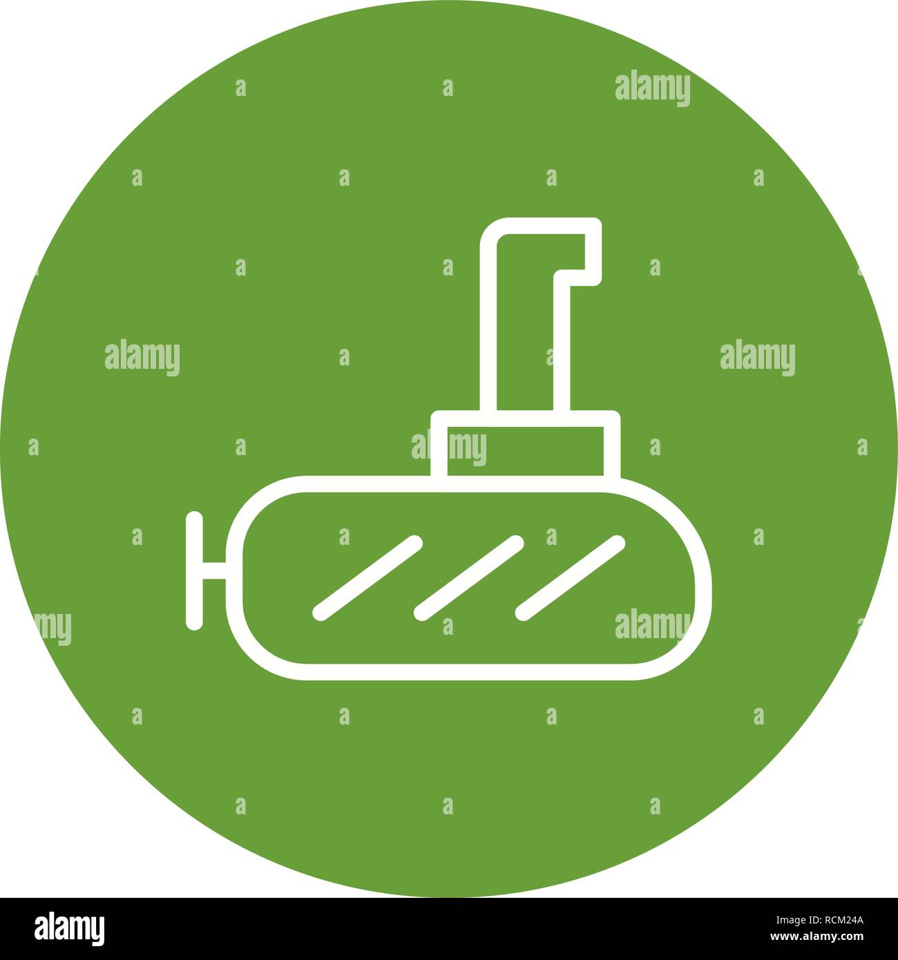 Vector Submarine Icon Stock Vector