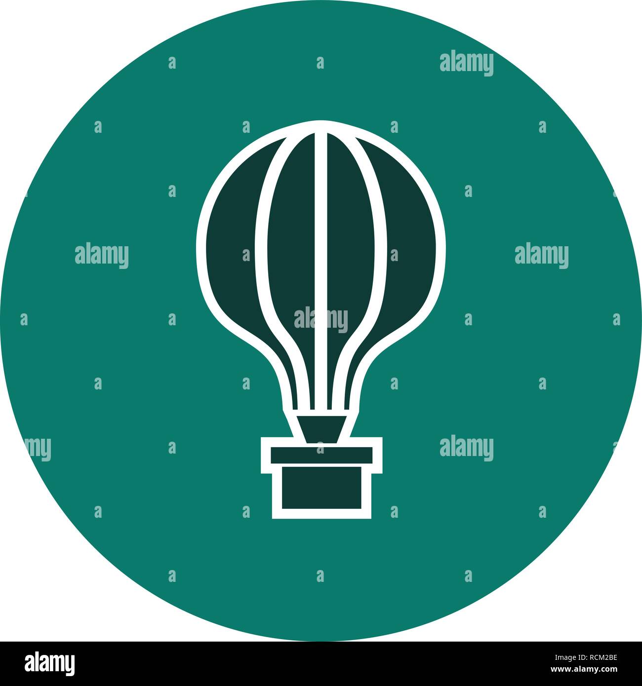 Vector Air Balloon Icon Stock Vector