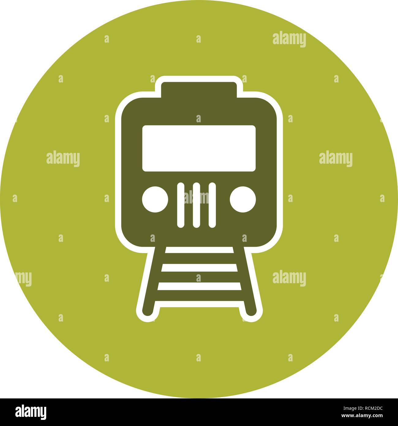 Vector Train Icon Stock Vector