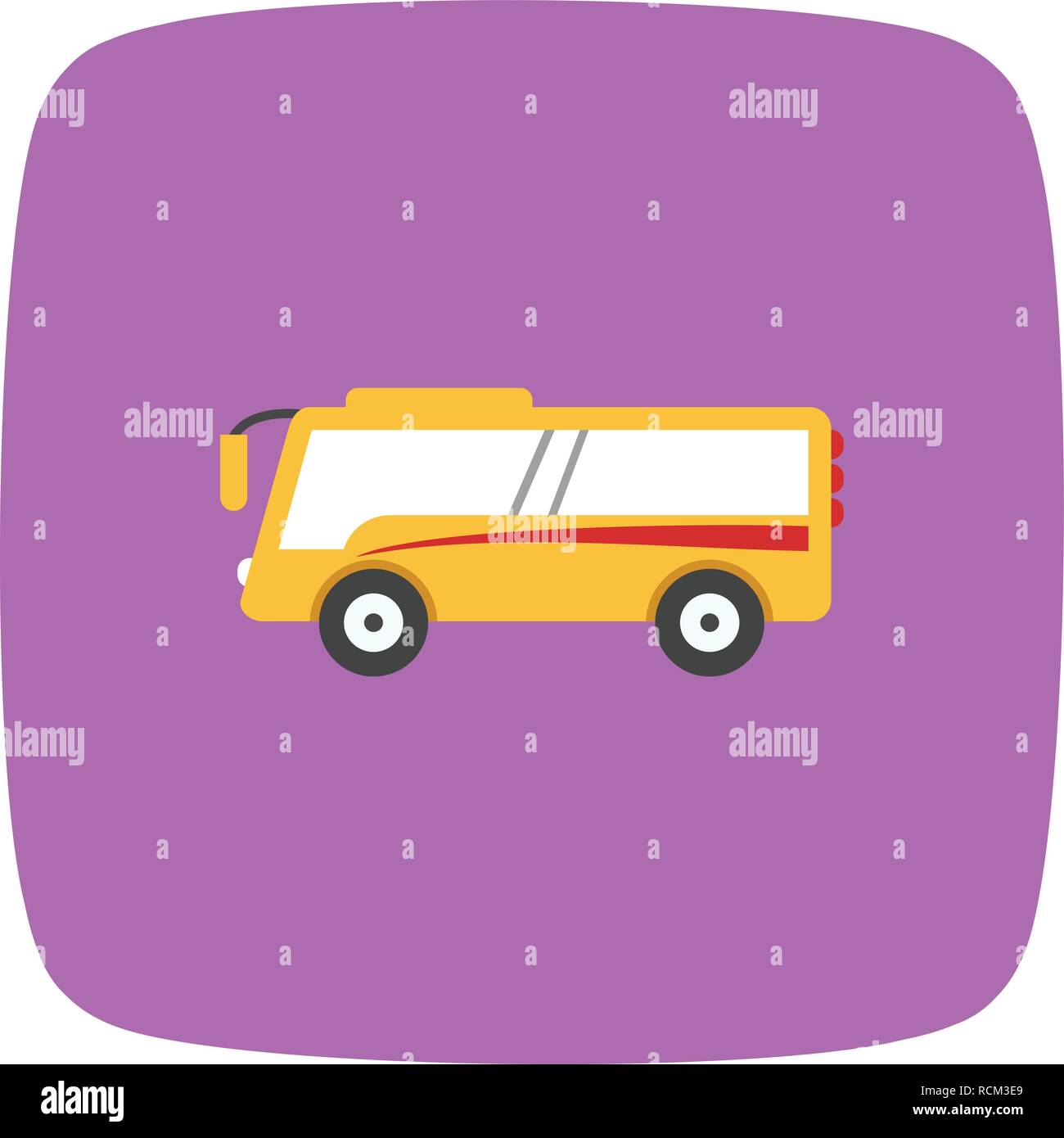 Vector Bus Icon Stock Vector