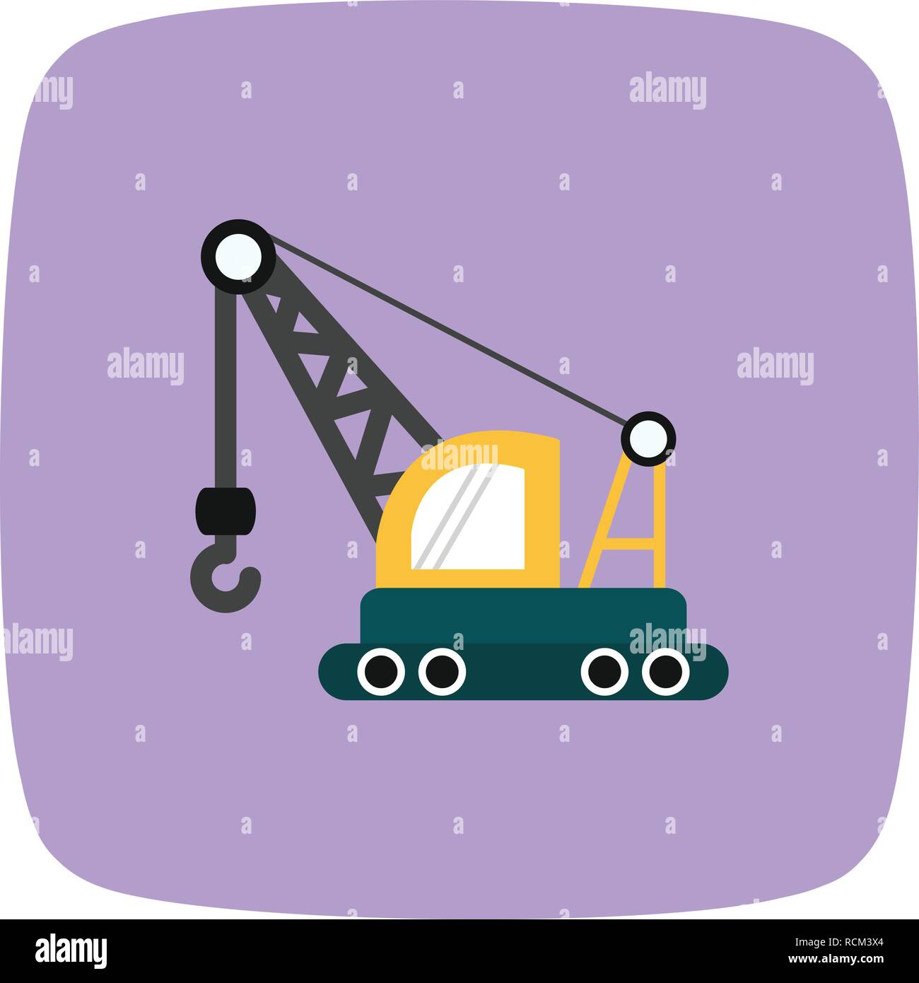 Vector Crane Icon Stock Vector