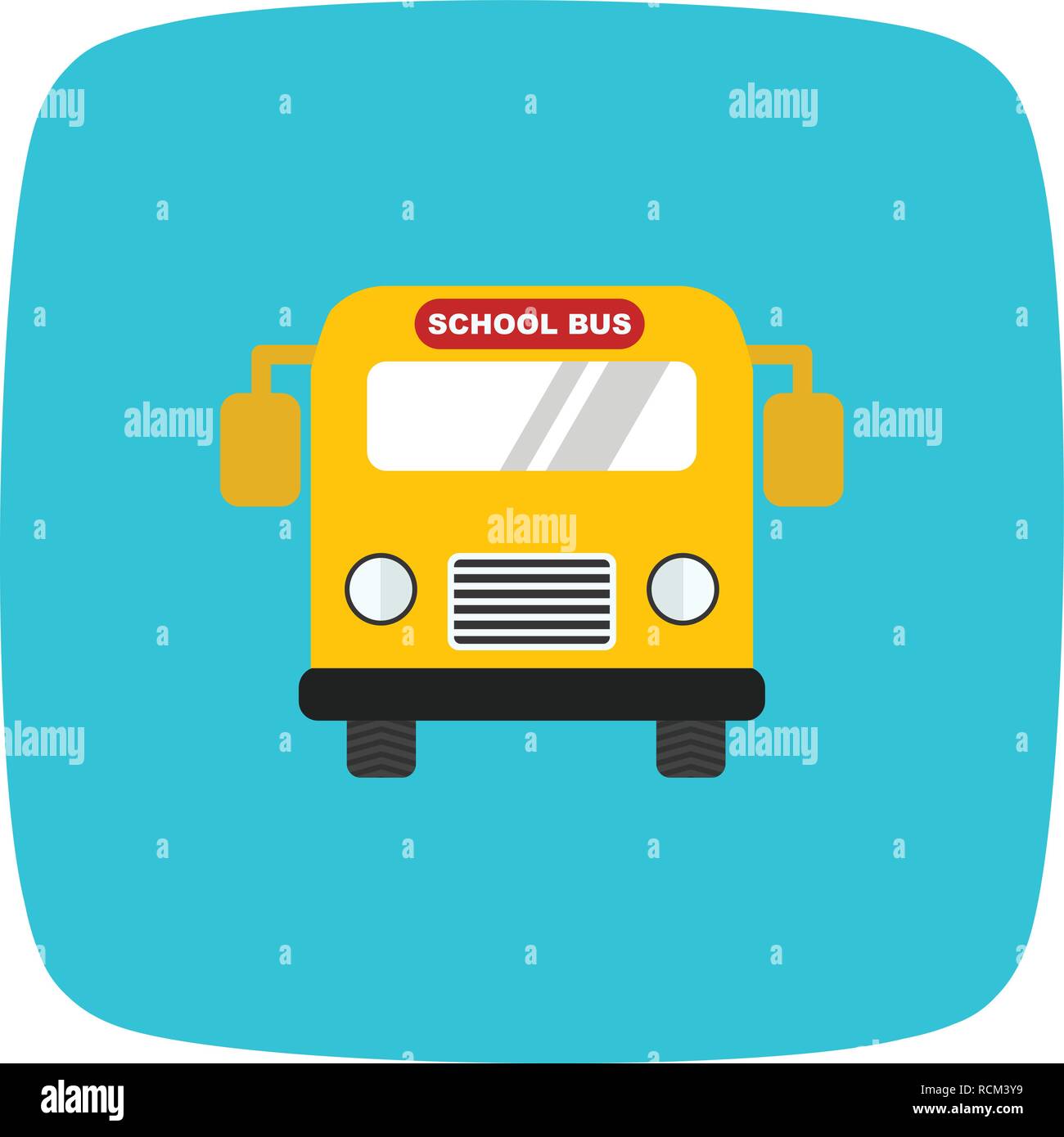 Vector School bus Icon Stock Vector Image & Art - Alamy