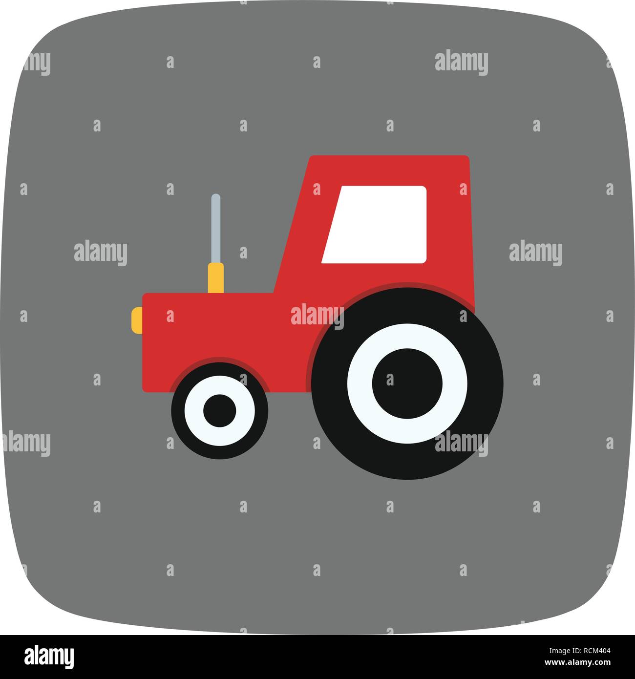Vector Tractor Icon Stock Vector Image & Art - Alamy