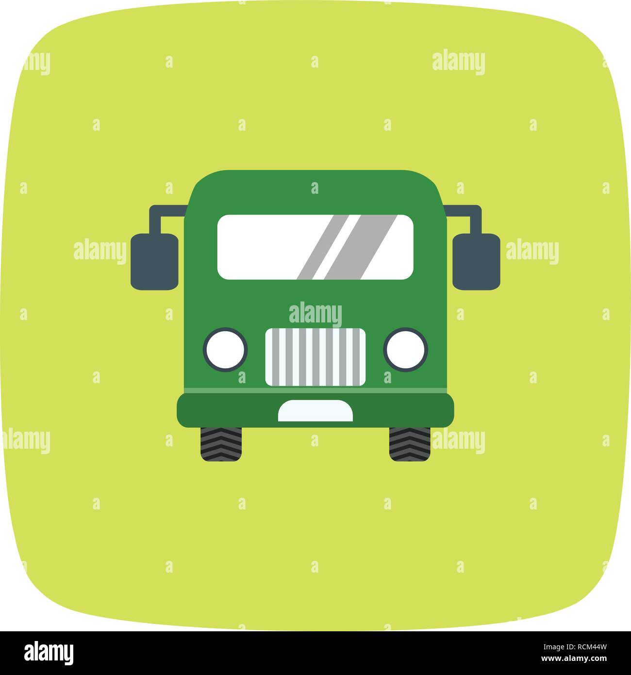 Vector Airport Bus Icon Stock Vector