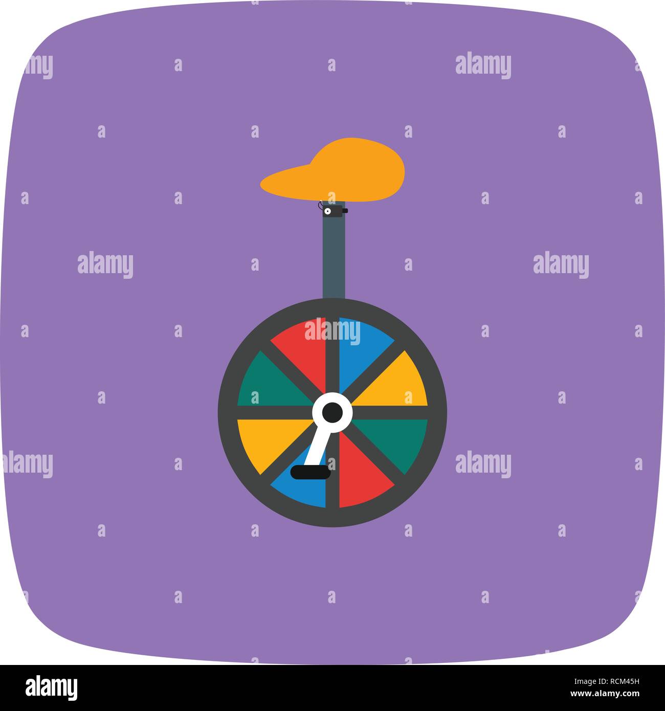 Vector Unicycle Icon Stock Vector