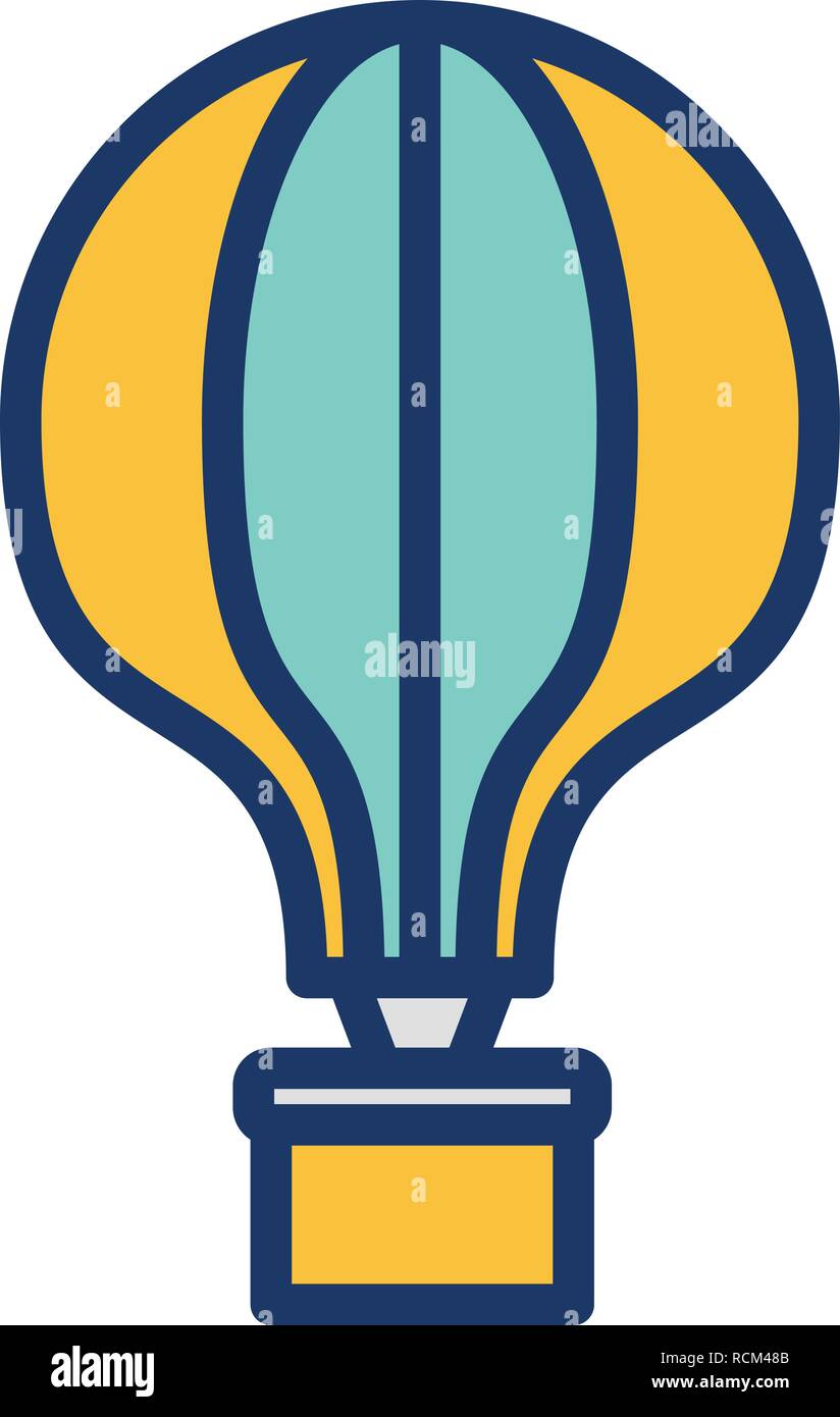 Vector Air Balloon Icon Stock Vector