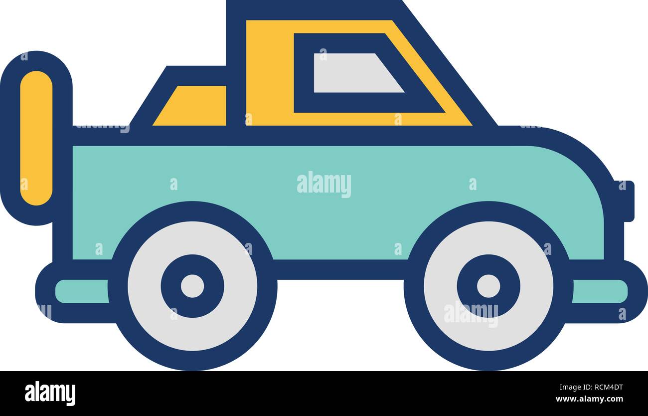 Vector Jeep Icon Stock Vector