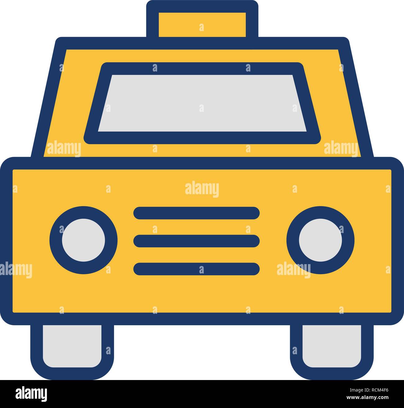 Vector Taxi Icon Stock Vector