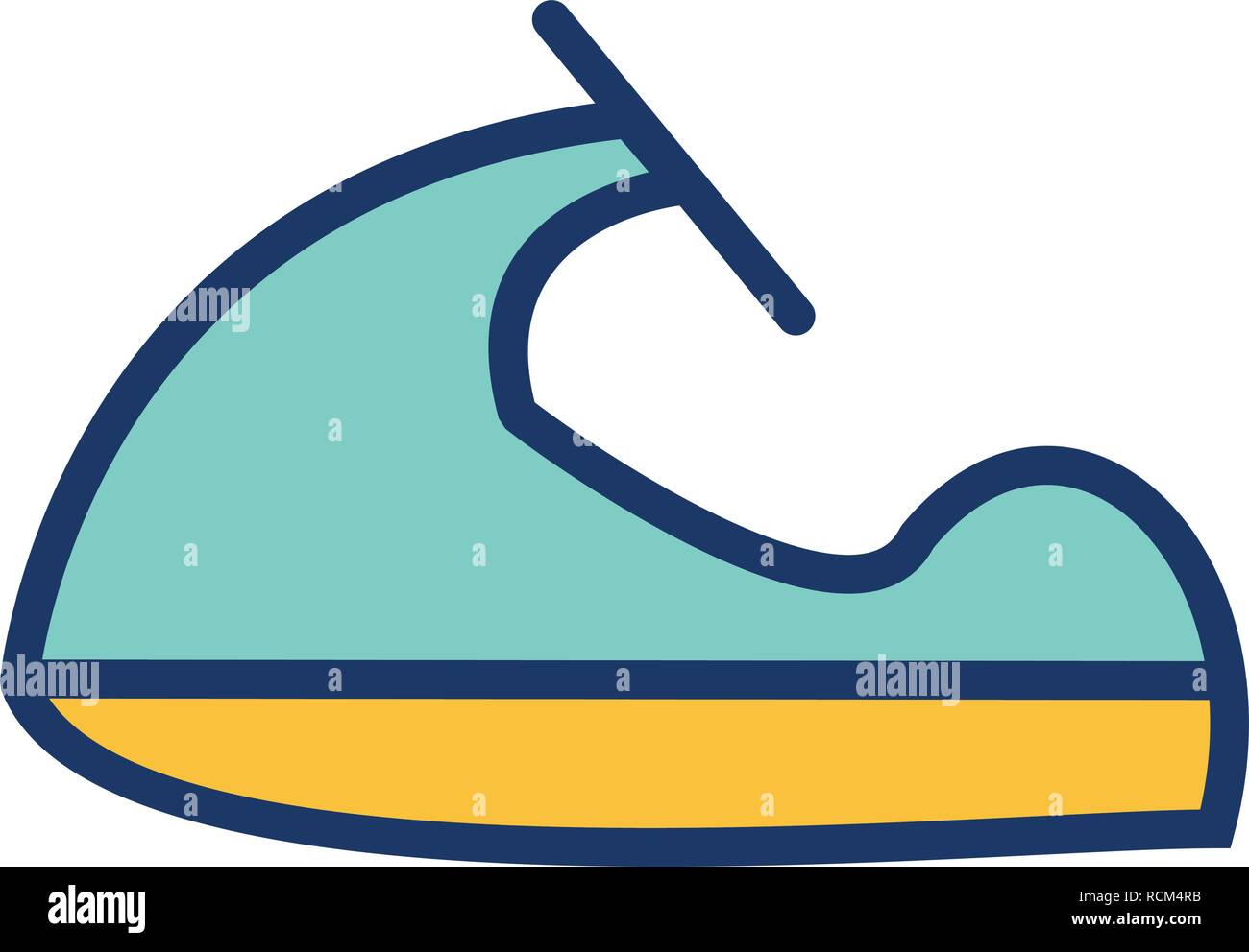 Vector Jet Ski Icon Stock Vector