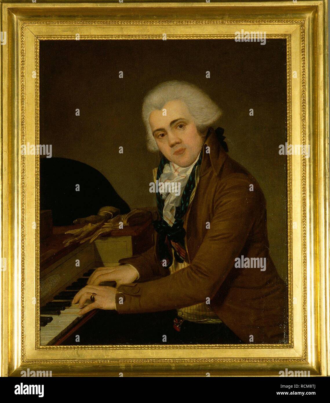 Pianist Plays the Erard Piano. Museum: Philharmonie de Paris. Author: ANONYMOUS. Stock Photo