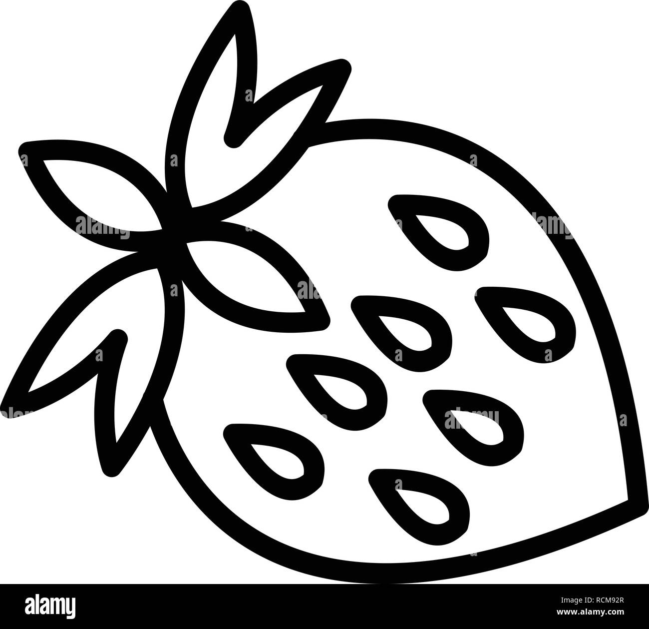Vector Strawberry Icon Stock Vector Image & Art - Alamy
