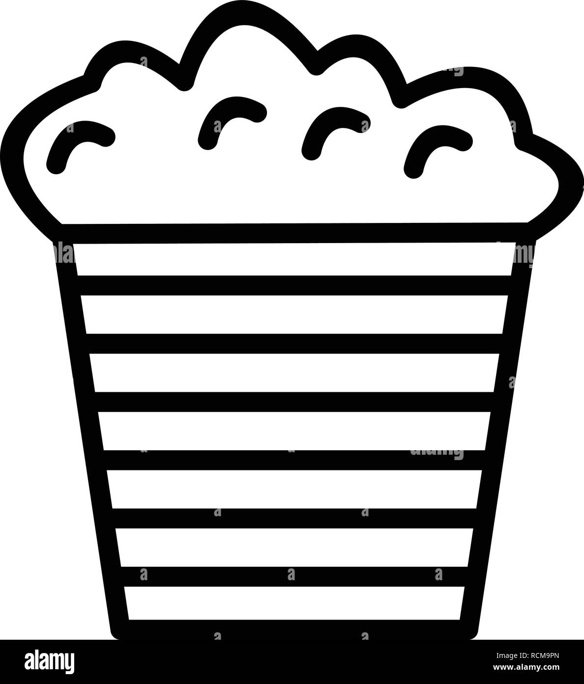 Vector Popcorn Icon Stock Vector Image & Art - Alamy