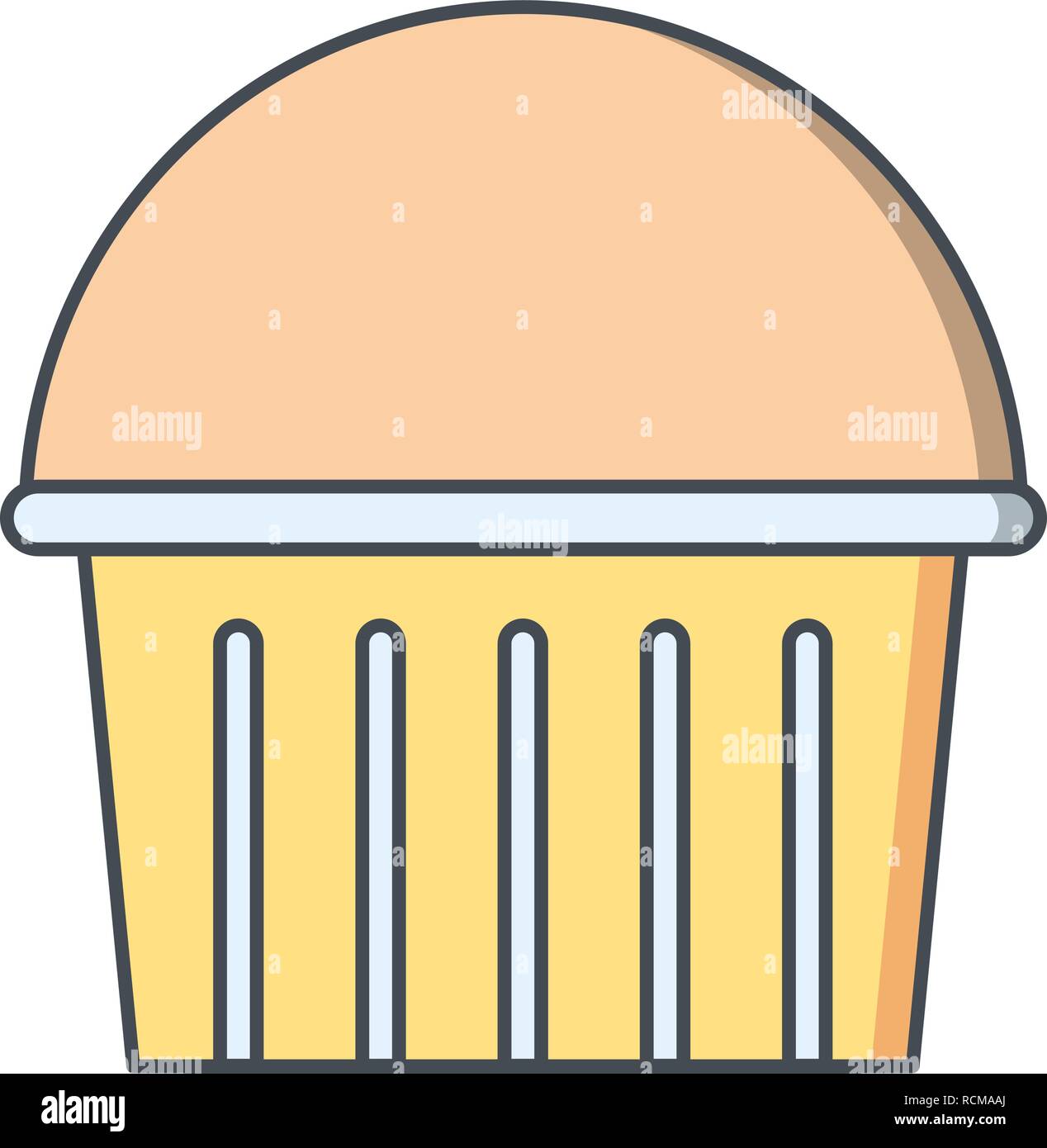 Vector Cupcake Icon Stock Vector