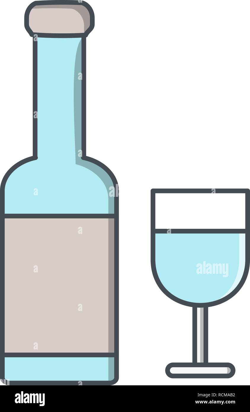 Vector Wine Icon Stock Vector