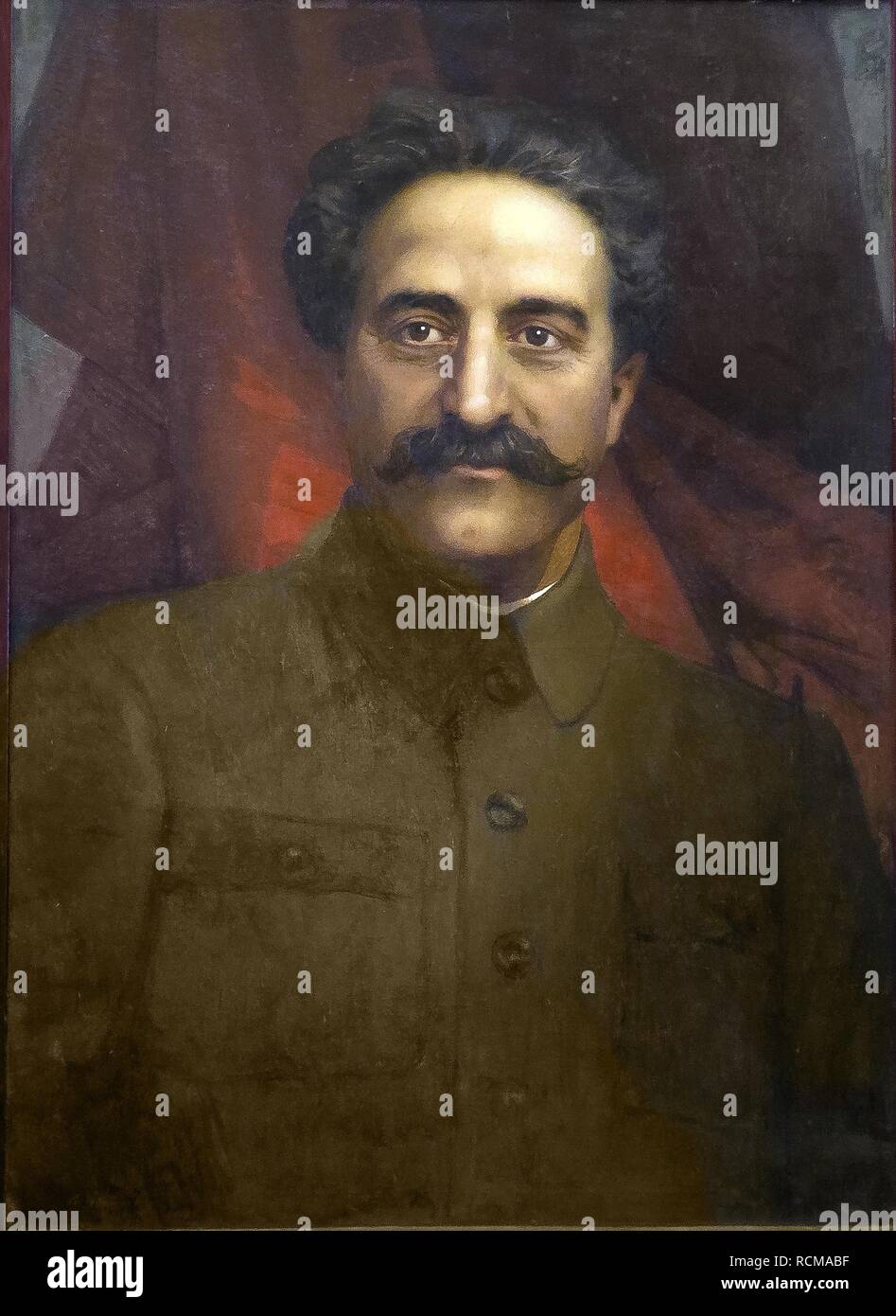 Portrait of Grigory (Sergo) Ordzhonikidze (1886–1937). Museum: State Museum-and exhibition Centre ROSIZO, Moscow. Author: Eberling, Alfred Rudolfovich. Stock Photo