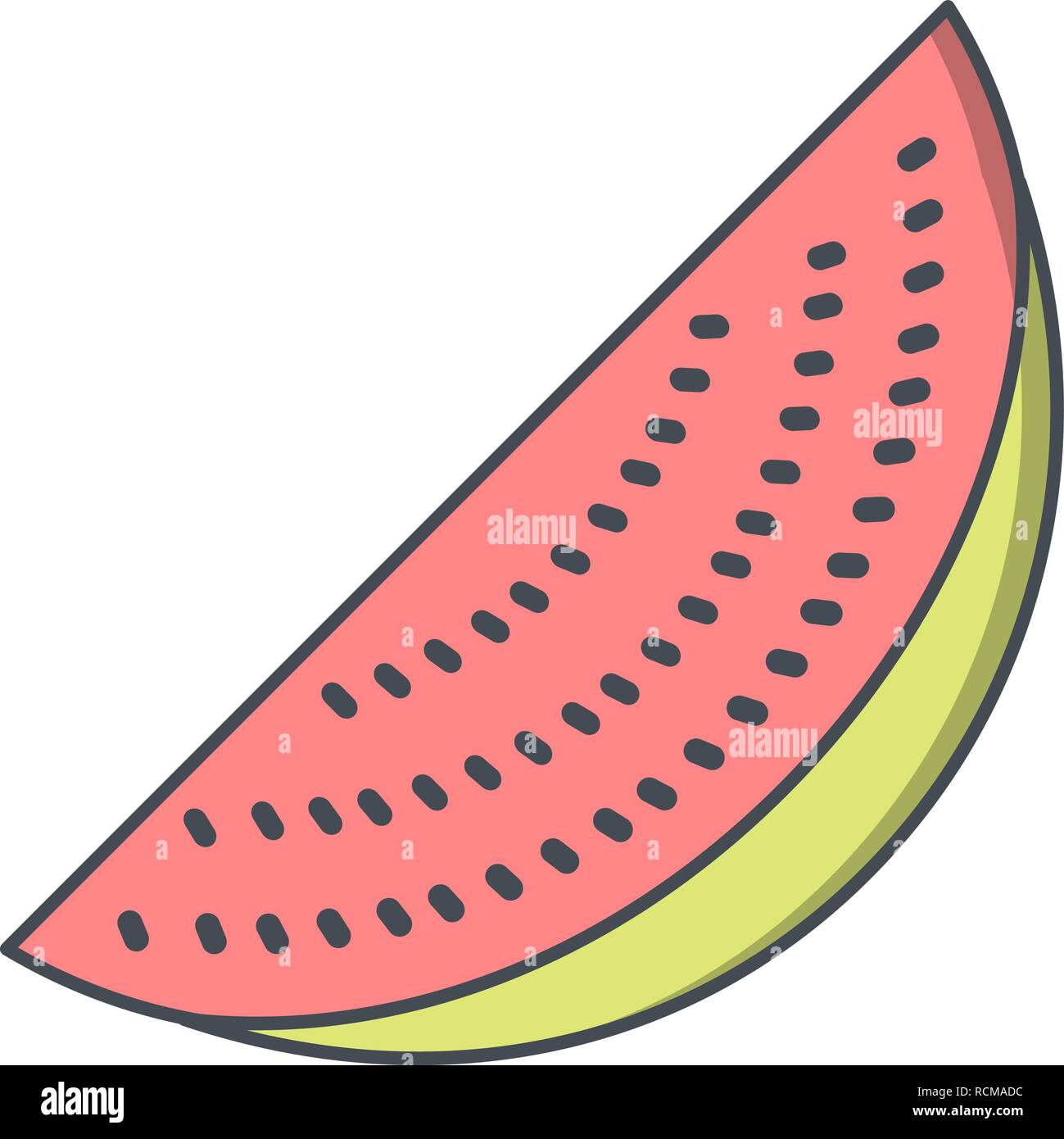 Vector Watermelon Icon Stock Vector Image & Art - Alamy