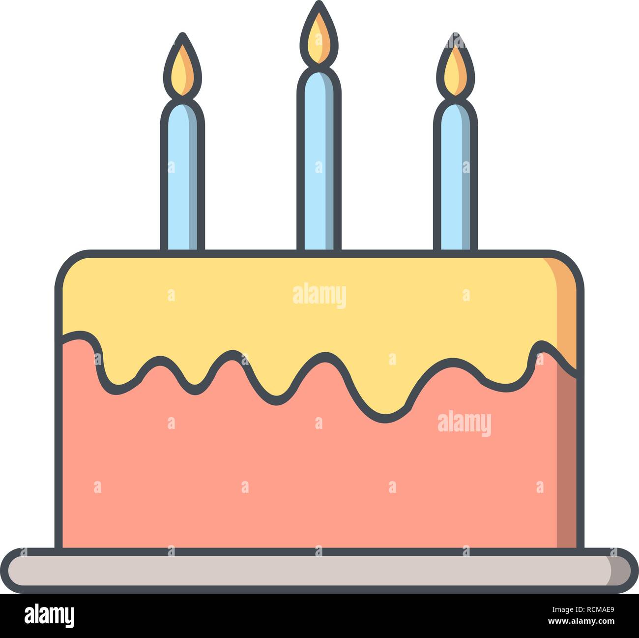 1 cake fork Stock Vector Images - Alamy