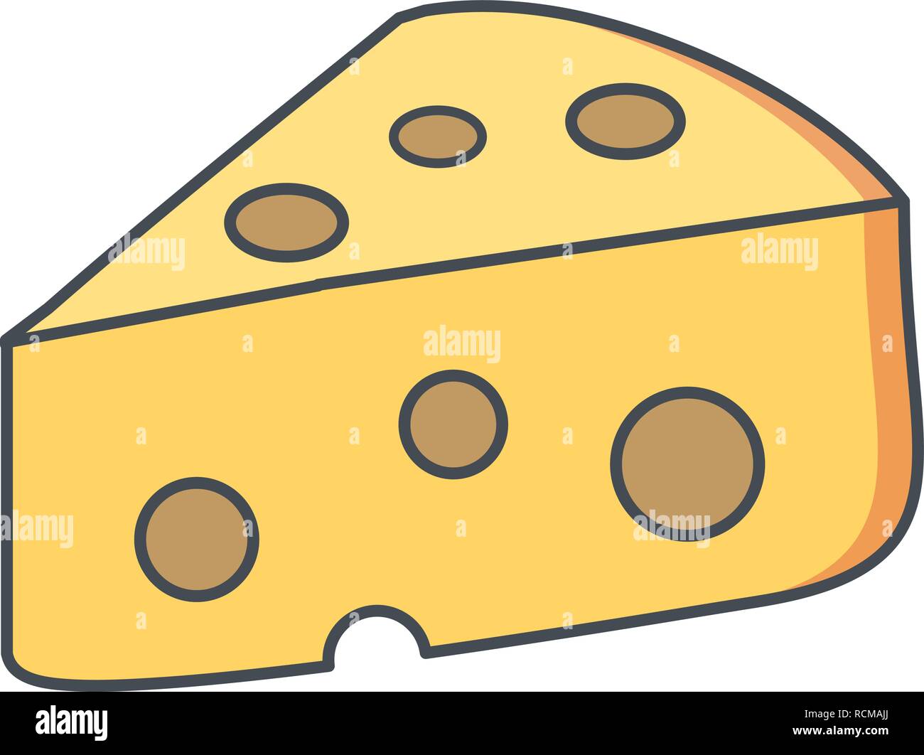 Vector Cheese Icon Stock Vector