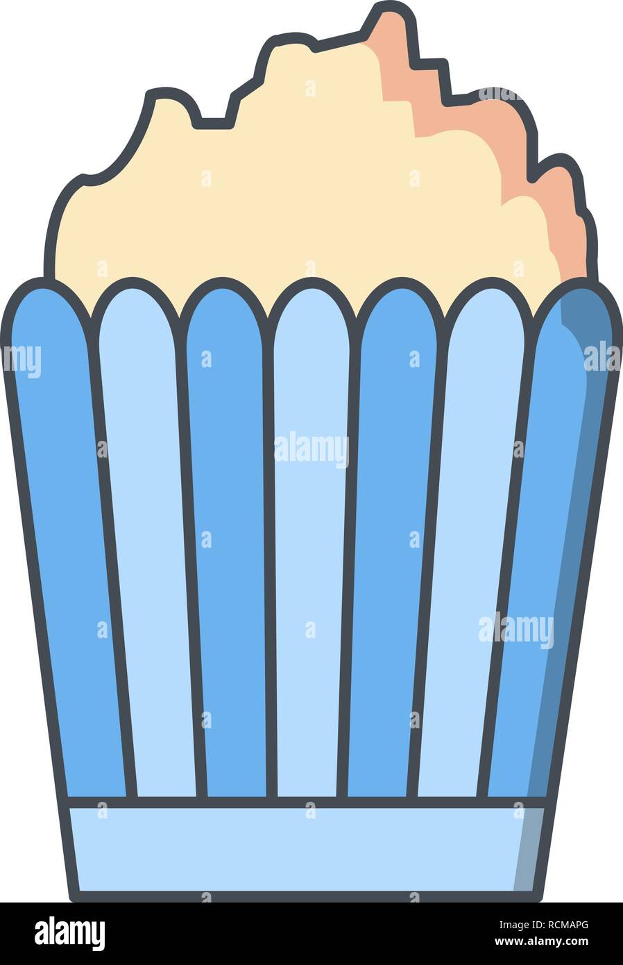 Vector Popcorn Icon Stock Vector