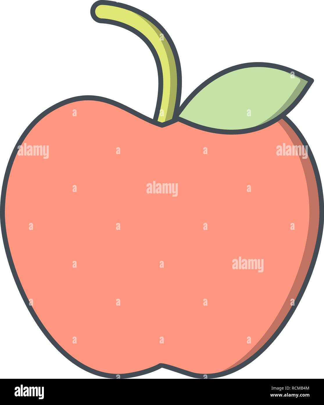Vector Apple Icon Stock Vector