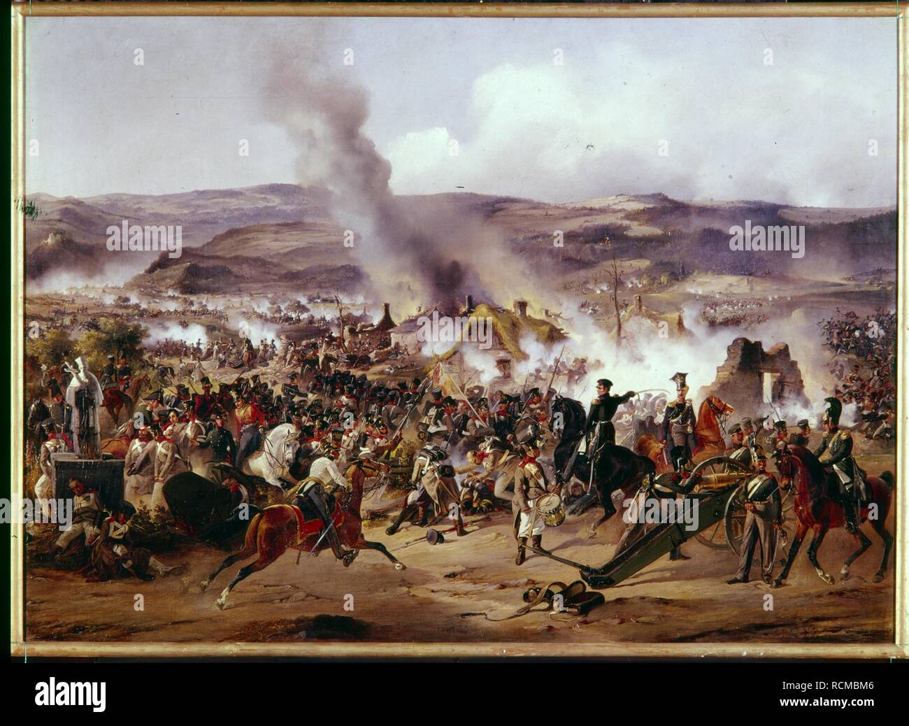 The Battle of Kulm on 30 August 1813. Museum: State Hermitage, St. Petersburg. Author: KOTZEBUE, ALEXANDER VON. Stock Photo